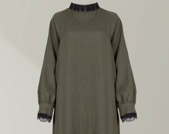 Vestido funerario de lino para el difunto / Vestido para el difunto / Vestido de lino funerario / Vestido de lino de entierro / Vestido de entierro de lino