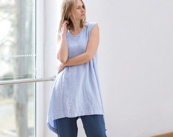 Linen tunic / Linen dress / Summer linen dress / Long linen tunic / Linen kimono