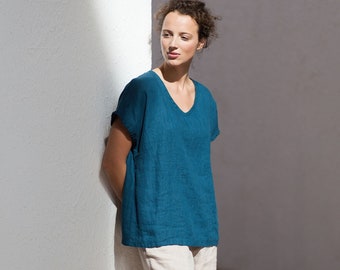 Linen top / Linen shirt / Casual linen shirt