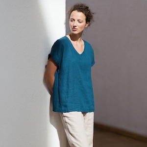 Linen top / Linen shirt / Casual linen shirt