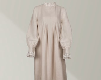 Linen Funeral Dress for the Deceased / Dress for the Deceased / Funeral Linen Dress / Burial Linen Dress / Linen burial gown