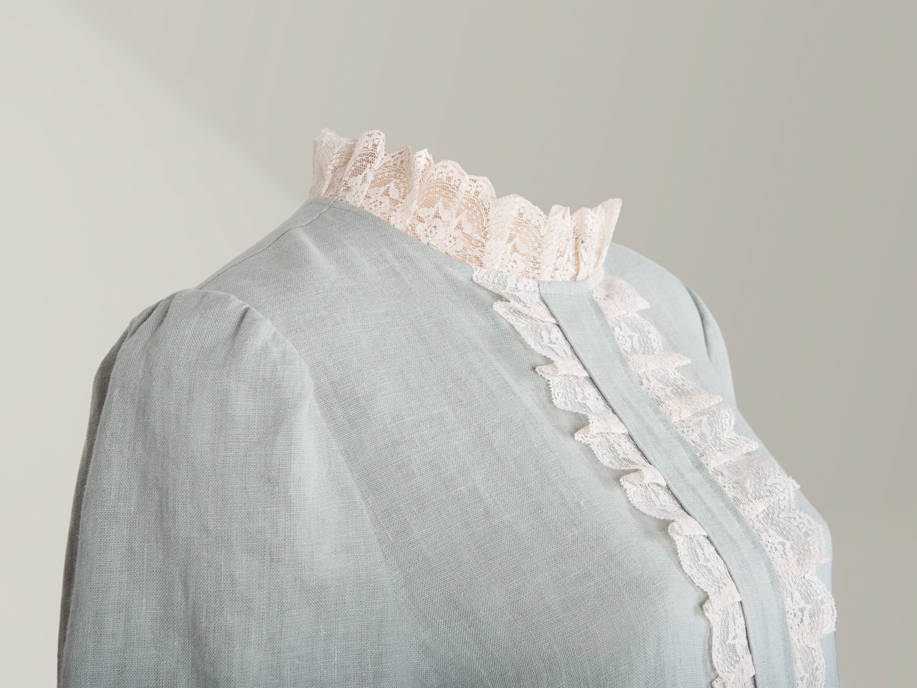 Linen Funeral Dress for the Deceased, Funeral Linen Dress, Burial Linen