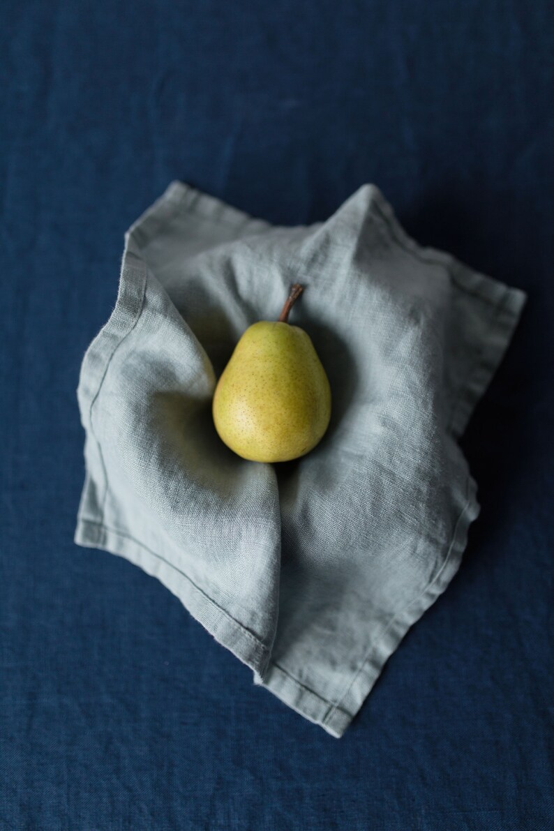 Linen Napkins Set of Linen Napkins Washed large linen napkins Washed Linen Napkins Weddings napkins