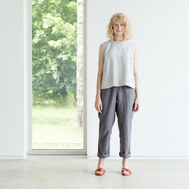 Linen Pants / Comfy Women's Linen Pants / Linen Trousers Etsy Australia