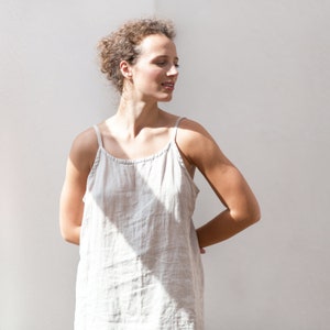 Linen top, Linen camisole, Linen tank top,  Linen top with straps