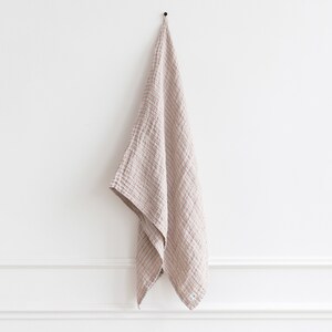 Linnehandduk / Badhandduk i naturlinne / Badlakan / Litauisk badhandduk i linne / Bastuhandduk / Strandlakan / Babylinnesjal bild 3