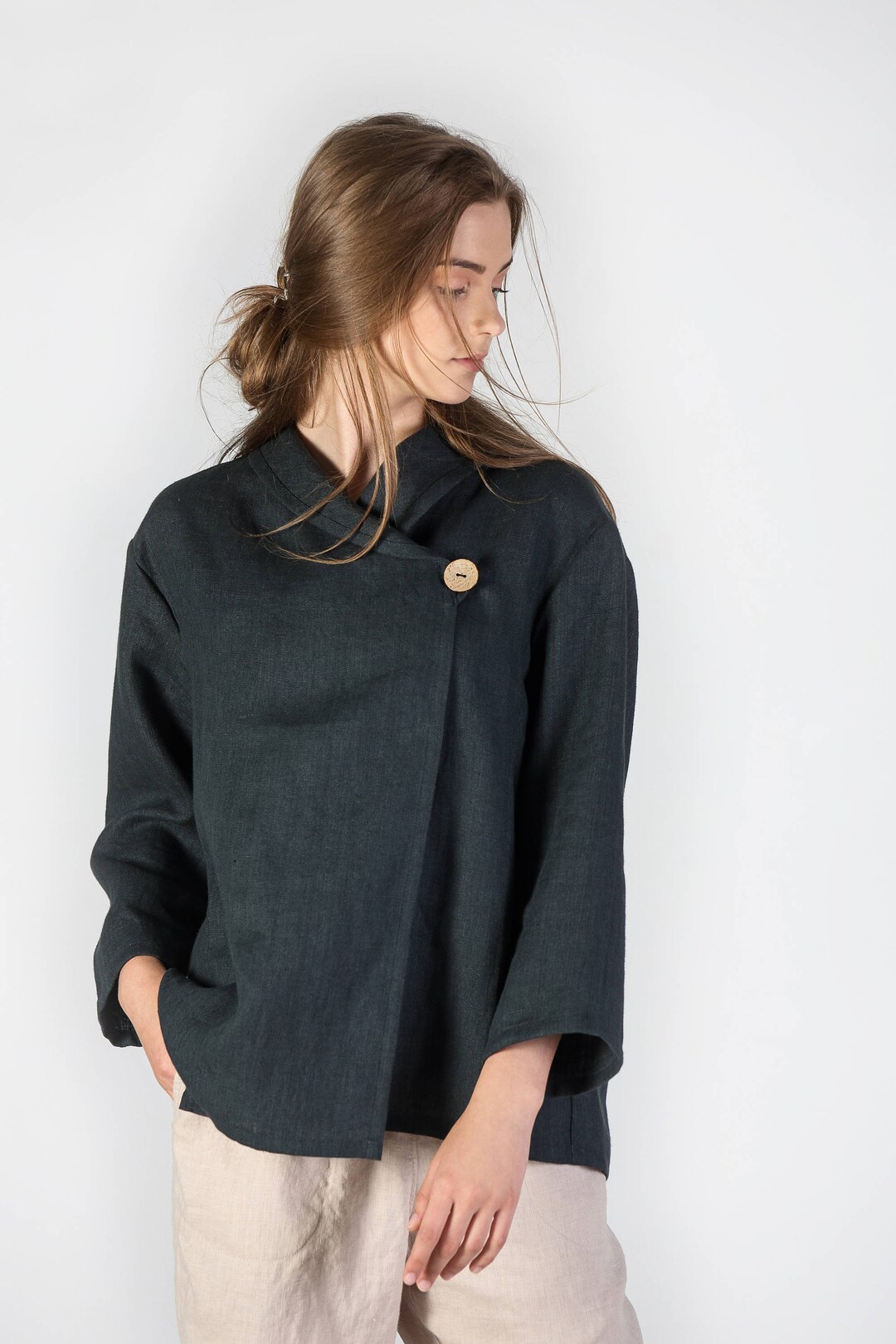 Oversize Linen Cardigan（カーディガン）｜L'Appartement