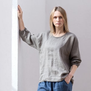 Linen blouse / Linen top / Linen kimono / Linen tank top / Linen kimono blouse