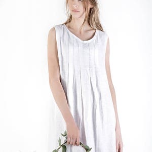 Linen dress, Loose fit linen dress, Maxi linen dress image 4