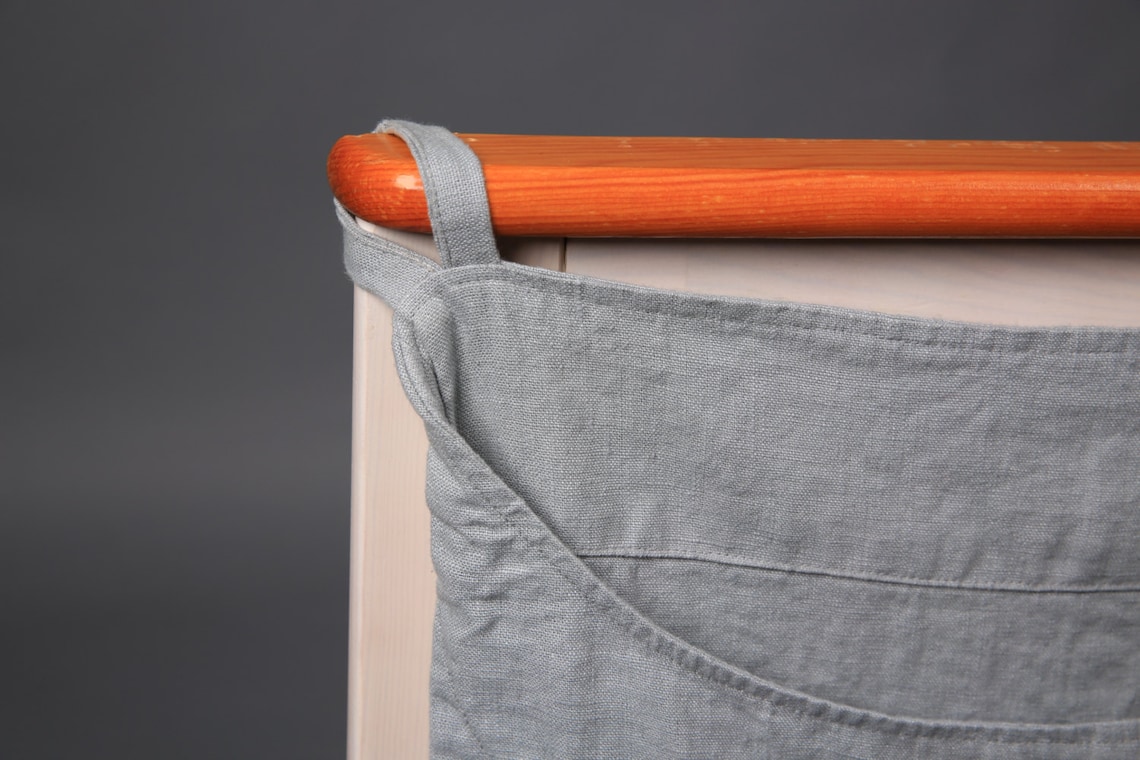 Linen Laundry Bag / Linen Bag / Hanging Laundry Bag / Wall Etsy