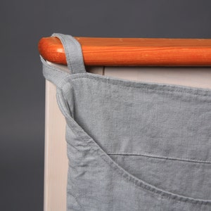 Linen laundry bag / Linen bag / Hanging laundry bag / Wall laundry bag / Laundry Hamper Bag image 3