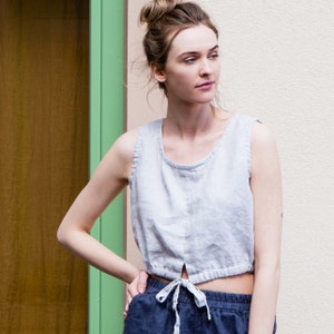 NEW Linen tank top / Linen top / Summer linen shirt image 3