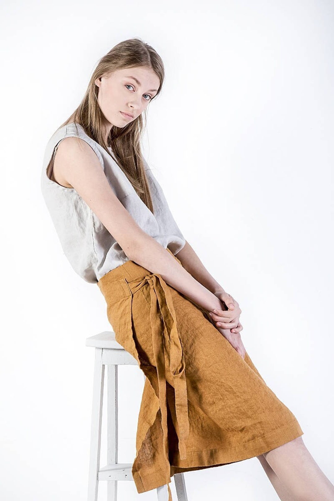 本日発送可能！Eaphi linen like tight skirt 本日発送可能！Eaphi linen like tight skirt
