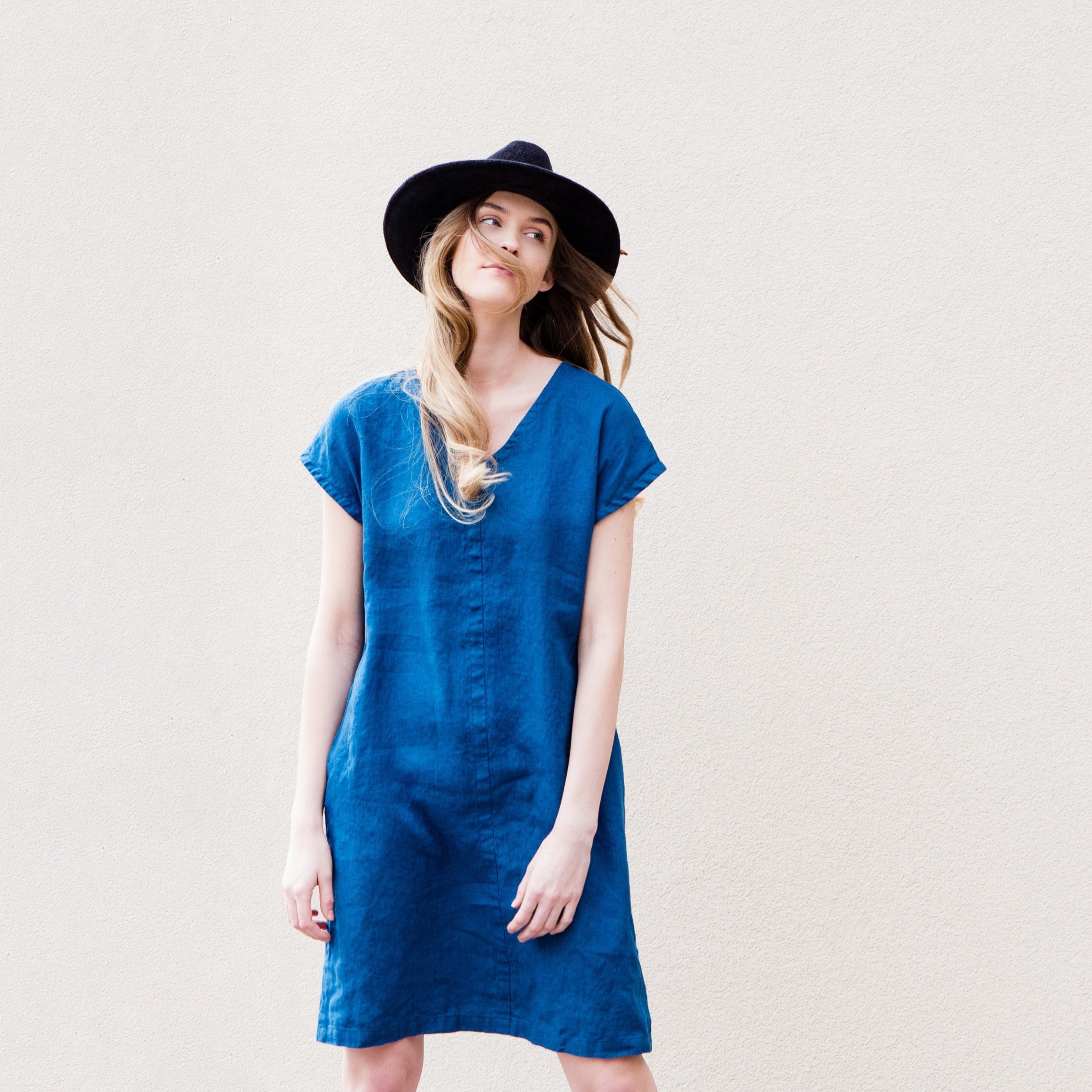 Linen Dress Fitted Linen Dress Summer Linen Dress Etsy