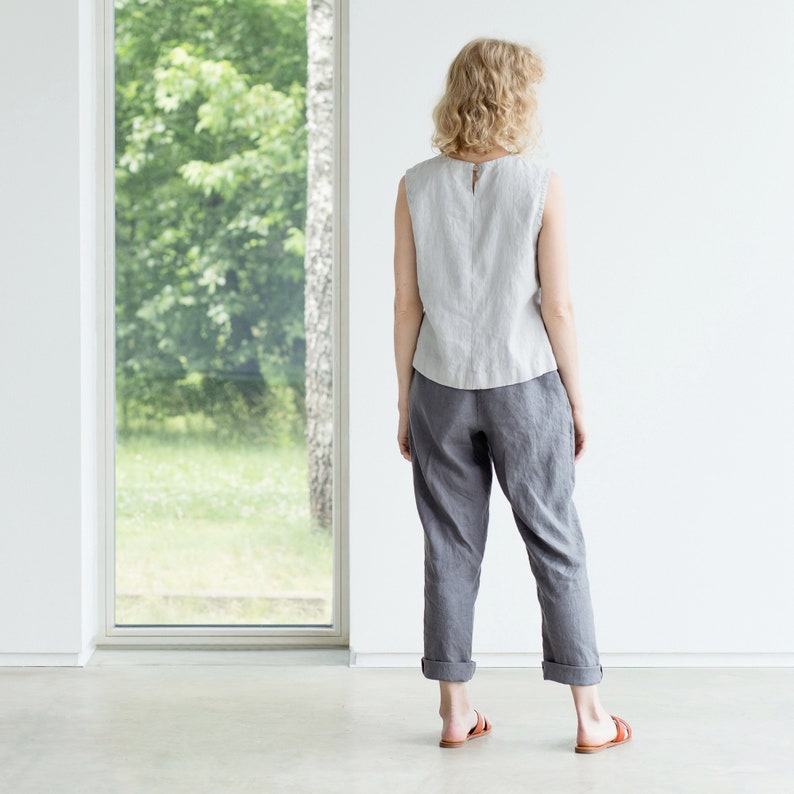 Linen Pants / Comfy Women's Linen Pants / Linen Trousers Etsy Australia