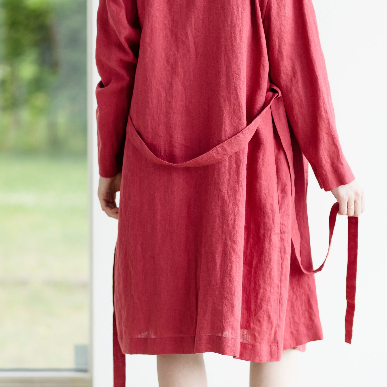 Linen Robe / Stonewashed Linen Robe / Linen Bath Robe / Summer Etsy