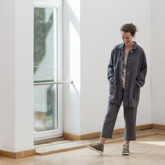 linen patch jacket (et150) main image 1