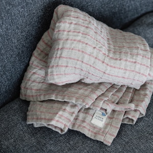 100% Linen bath towel / Linen towels / Natural linen sheet / Linen towel / Linen blanket