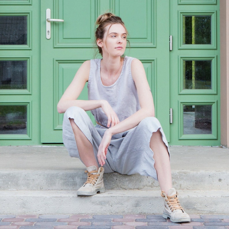 NEW Linen tank top / Linen top / Summer linen shirt image 1