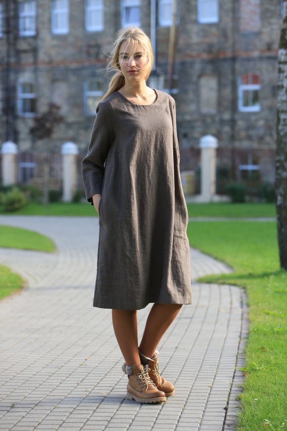green emerald velvet dress Shop Plain Long Dress with Simple Straps and a Loose Fit main image 1