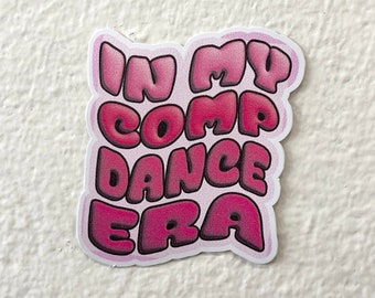 Adesivo da era da dança na minha comp, adesivo de vinil à prova d'água, adesivo de dança, dançarino, era da dança, adesivo colorido, adesivo para laptop, competição