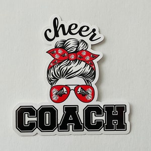 Cheer Decal, Cheerleader, Cheer Coach Decal, Cheerleading Coach, Cheer sticker, Cheer Coach, sticker, laptop sticker, waterproof