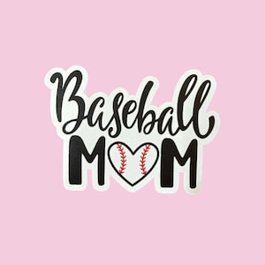 Baseball mom decal, tumbler decal, car decal, baseball decal