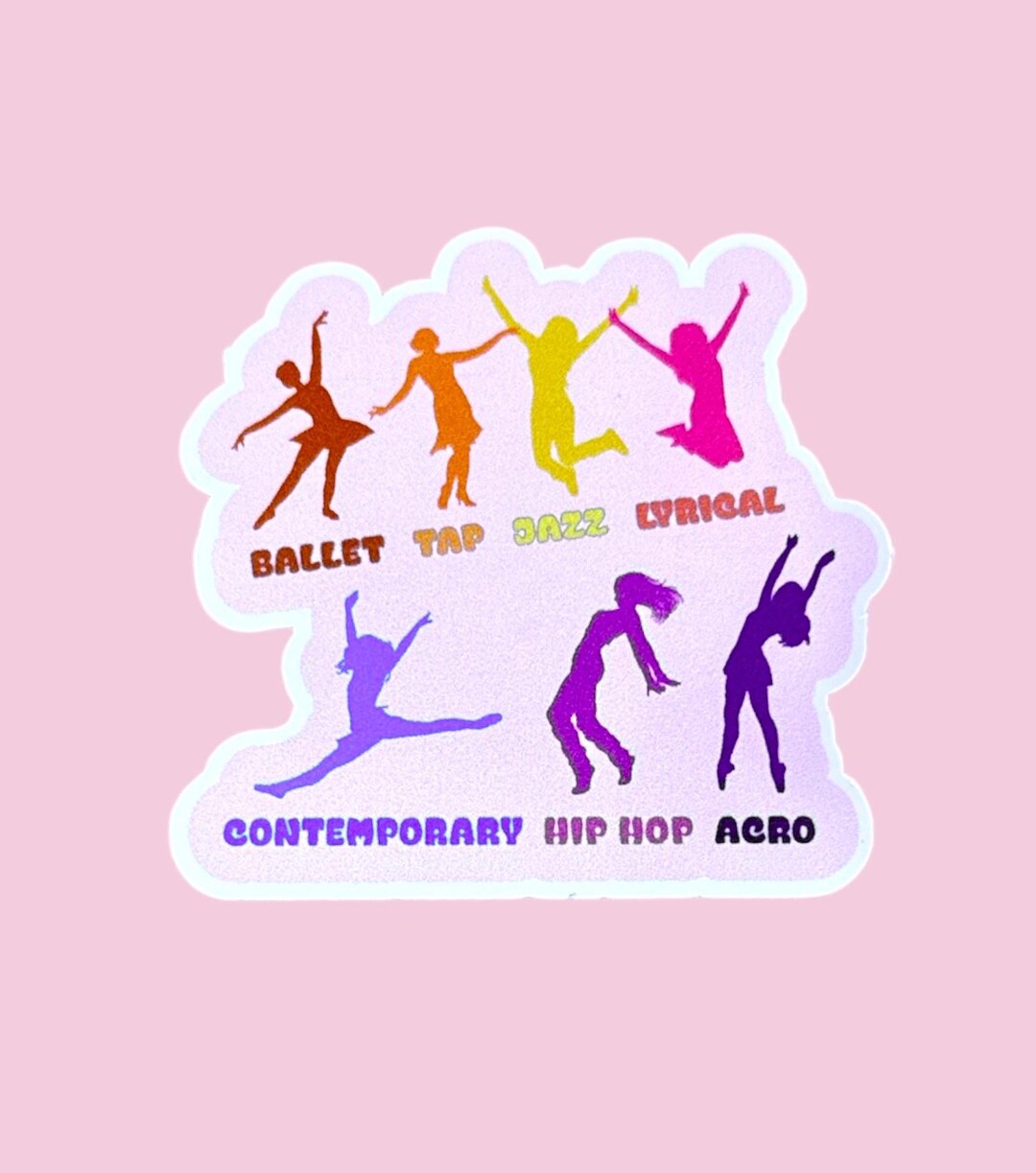 Dance Sticker, Vinyl Waterproof Sticker, Dance Sticker, Dancer ...
