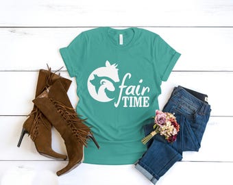 SVG, download instantâneo, arquivo para Cricut, Silhueta, Fair Time, 4H, County Fair, design de camiseta