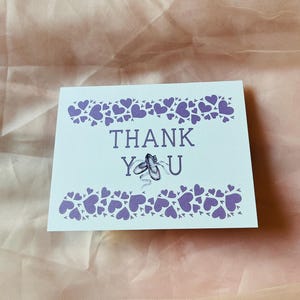 Carte de remerciement, carte de correspondance A2, carte de remerciement, cadeau de danse, cadeau de professeur de danse