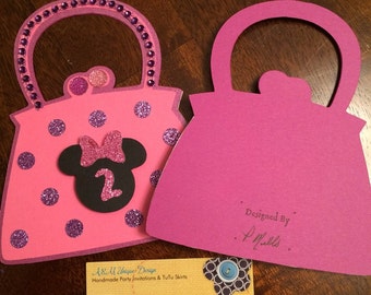 Invitaciones de cumpleaños de Minnie Mouse