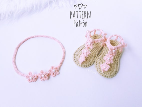 Patrón Sandalias de bebé ganchillo zapatos de bebé - España