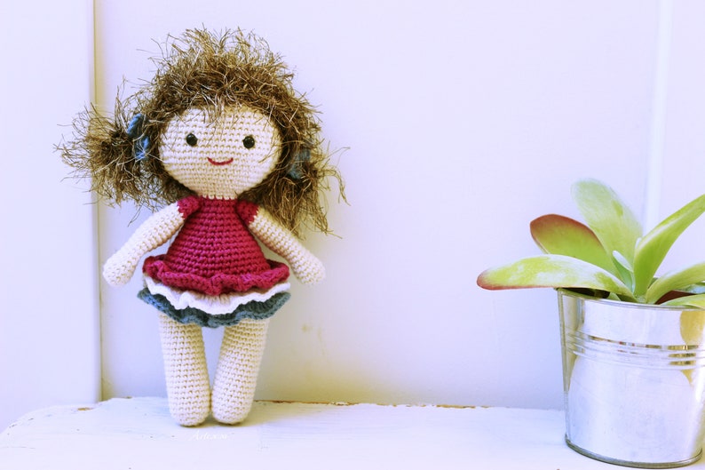 Theresa doll crochet doll pattern crochet doll pattern amigurumi doll pattern