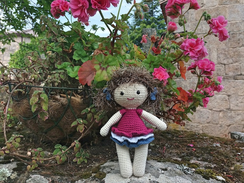 Theresa doll crochet doll pattern crochet doll pattern amigurumi doll pattern