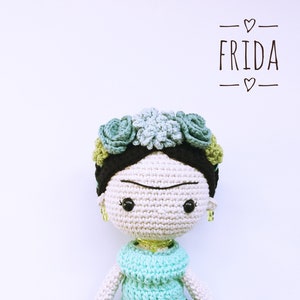 Amigurumi doll pattern, Crochet doll pattern, Frida doll, Amigurumi doll, Crochet doll