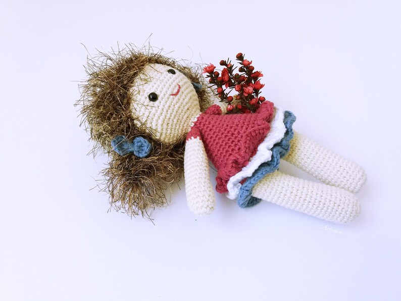 Theresa doll crochet doll pattern crochet doll pattern amigurumi doll pattern