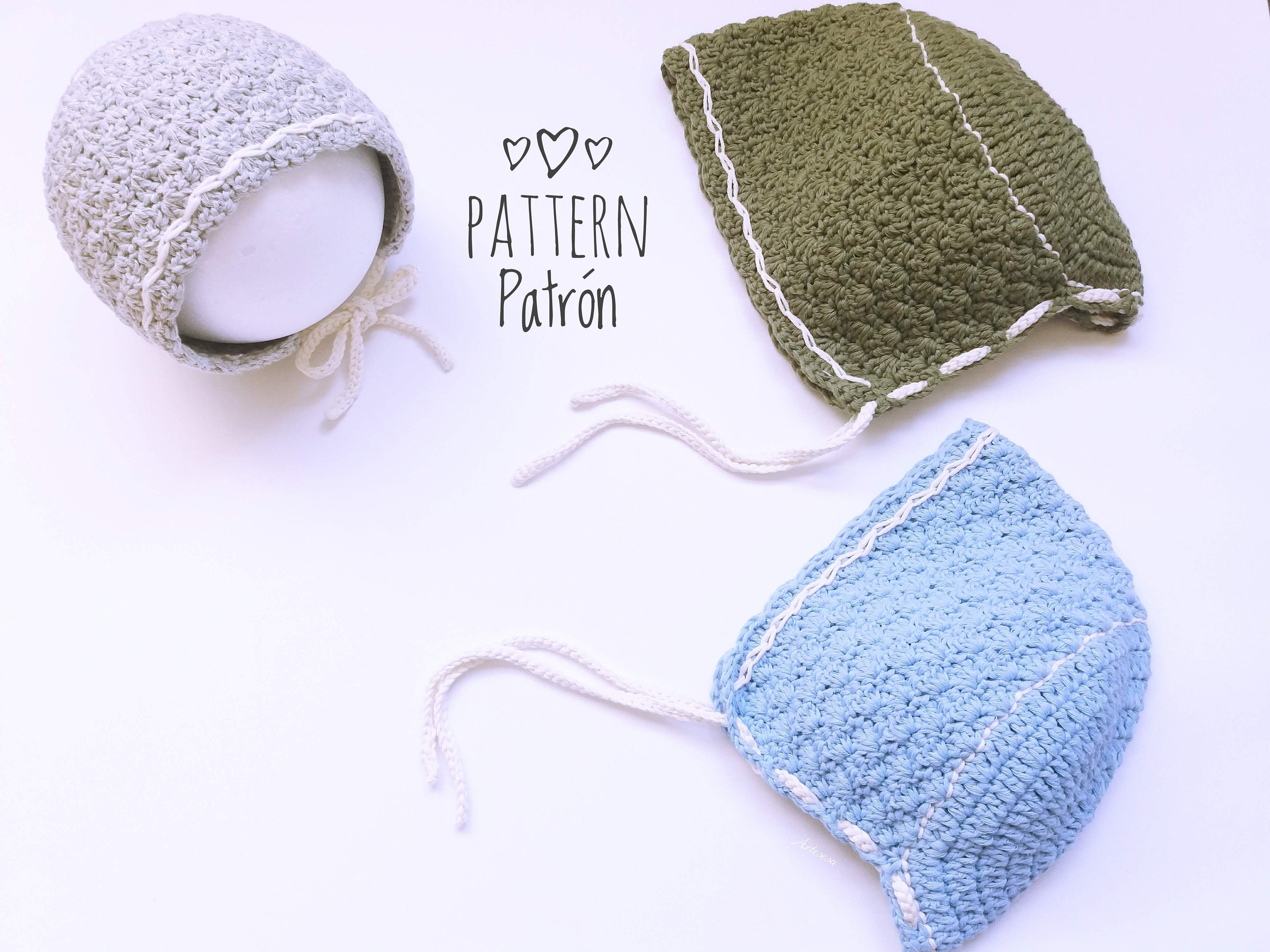 Crochet Pattern Crochet Baby Bonnet Baby Hat Baby Beanie Etsy Crochet Pattern Crochet Baby Bonnet Baby Hat Baby Beanie Etsy