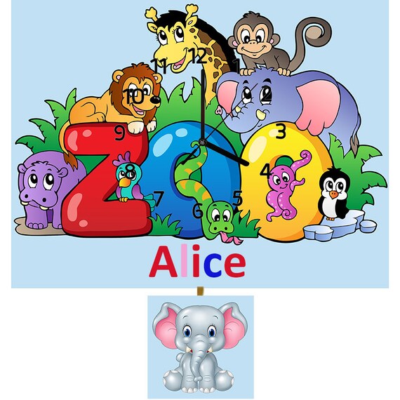 personalised children's pendulum clocks
