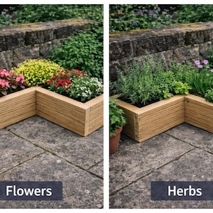 Decking Corner Garden Planter Trough Various Sizes (Free delivery)