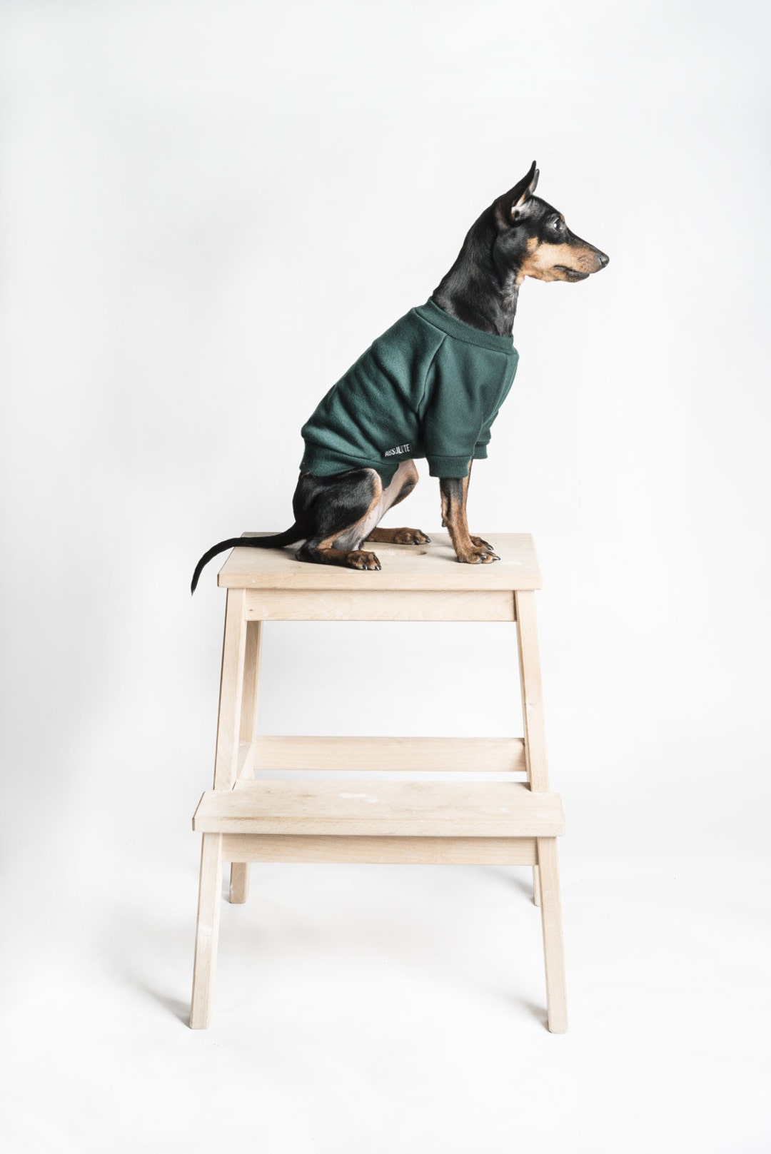 Dog Sweater / Dog Jumper Handmade Fleece Lined Sweatshirt for Dogs Dark