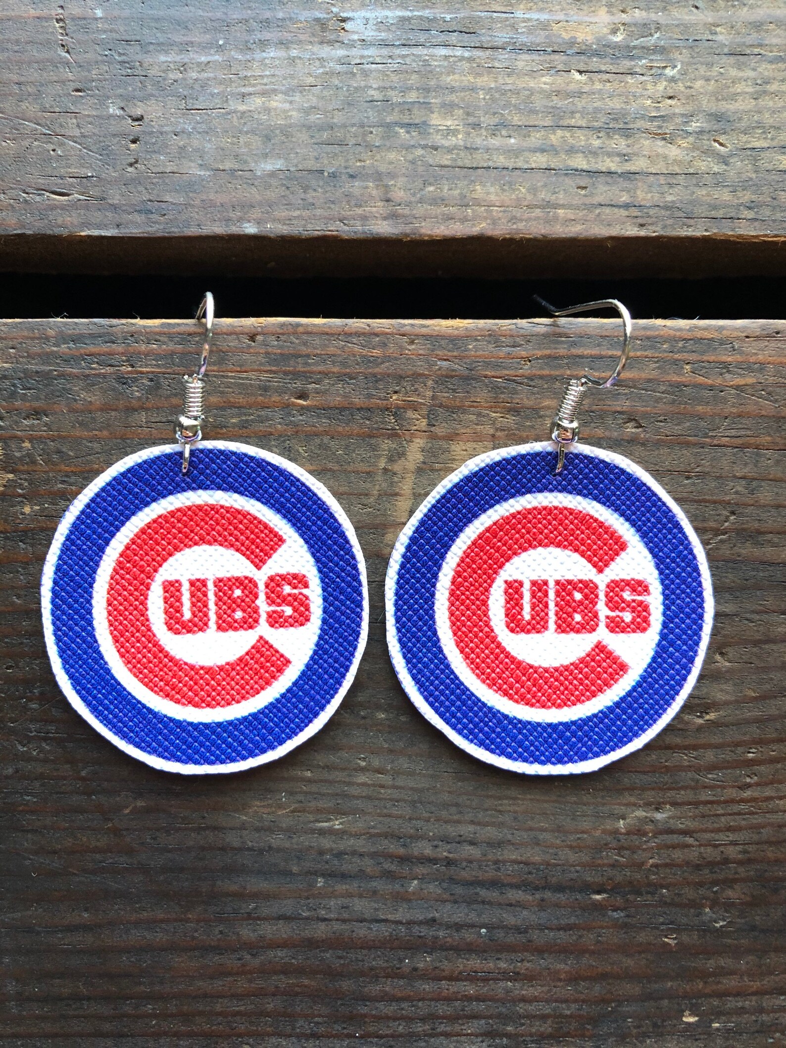 Chicago Cubs Earrings Etsy