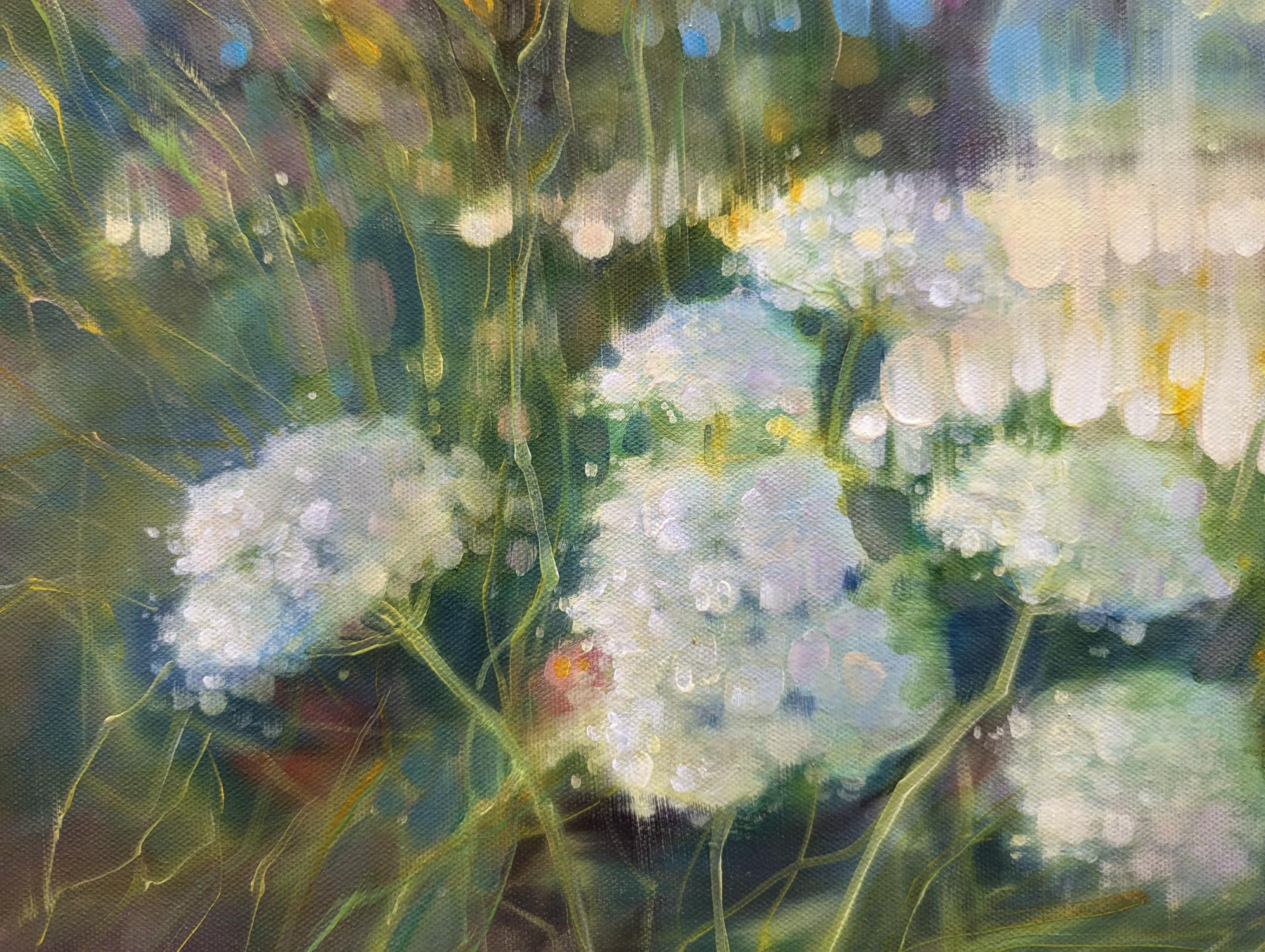 夏の草原の油絵、サセックスの風景画、36x24 - Etsy 日本
