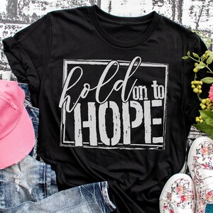 SALE!!! Hold on to Hope shirt, Unisex womens triblend tee,  Christian shirt, religious shirt, inspirational shirt, Faith shirt, religious