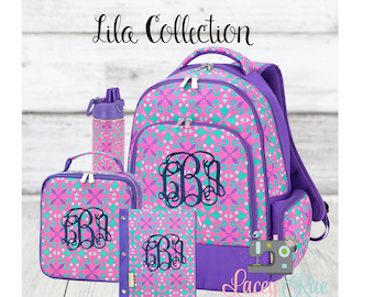 girl backpacks and lunchboxes