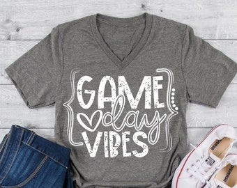 Game day vibes shirt, Game Day Shirt, Sports Shirt, Sports Mom shirt, Soccer, Volleyball, basketball, baseball
