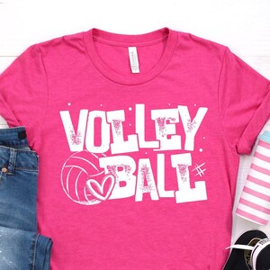 Volleyball shirt, custom volleyball shirt, crew neck or v neck triblend tee, color options, volleyball shirt, volleyball gift