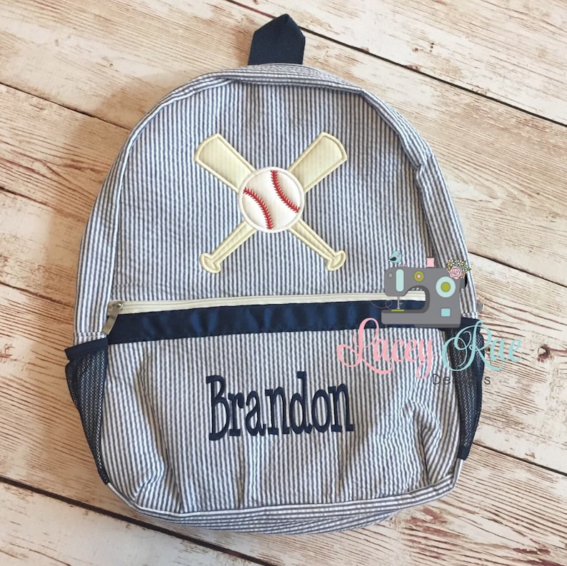 Mallard Duck Boys Seersucker Preschool Backpack Boys Etsy