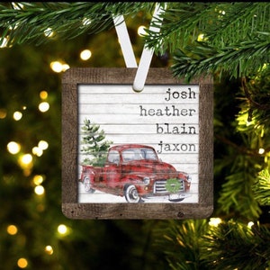 Custom Family Name Christmas Ornaments, Full Customization, Family Ornament, Family Christmas ornament, Personalized Family Name Ornament