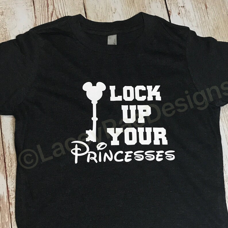 Lock up your princesses youth triblend tee crew neck color | Etsy