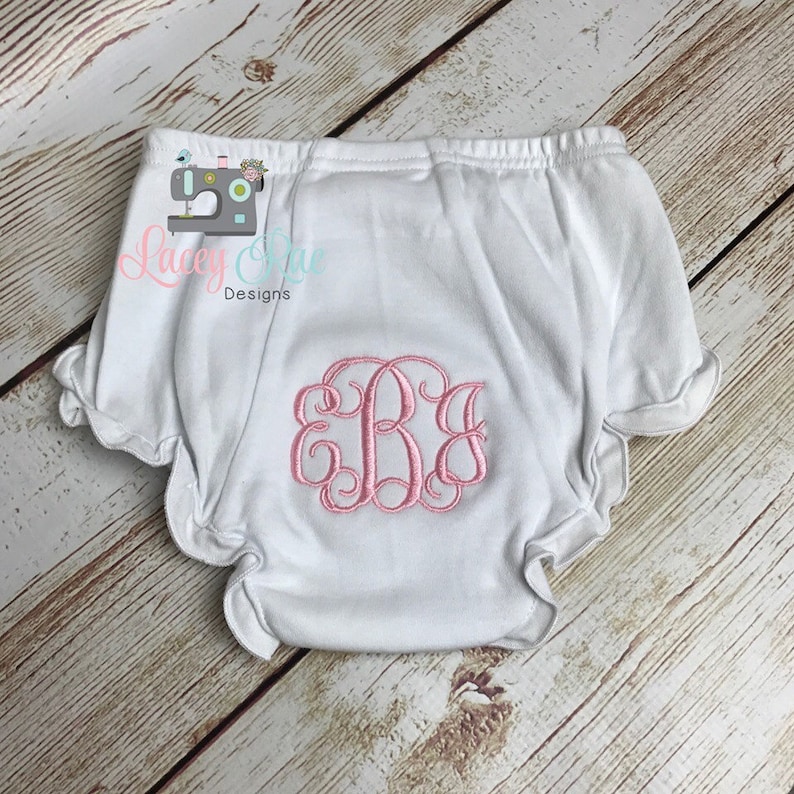 Personalized Monogrammed Diaper Covers Baby or Toddler Bloomers Several Designs